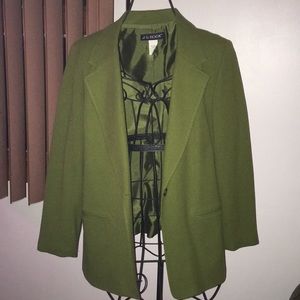 Women’s blazer, army green!